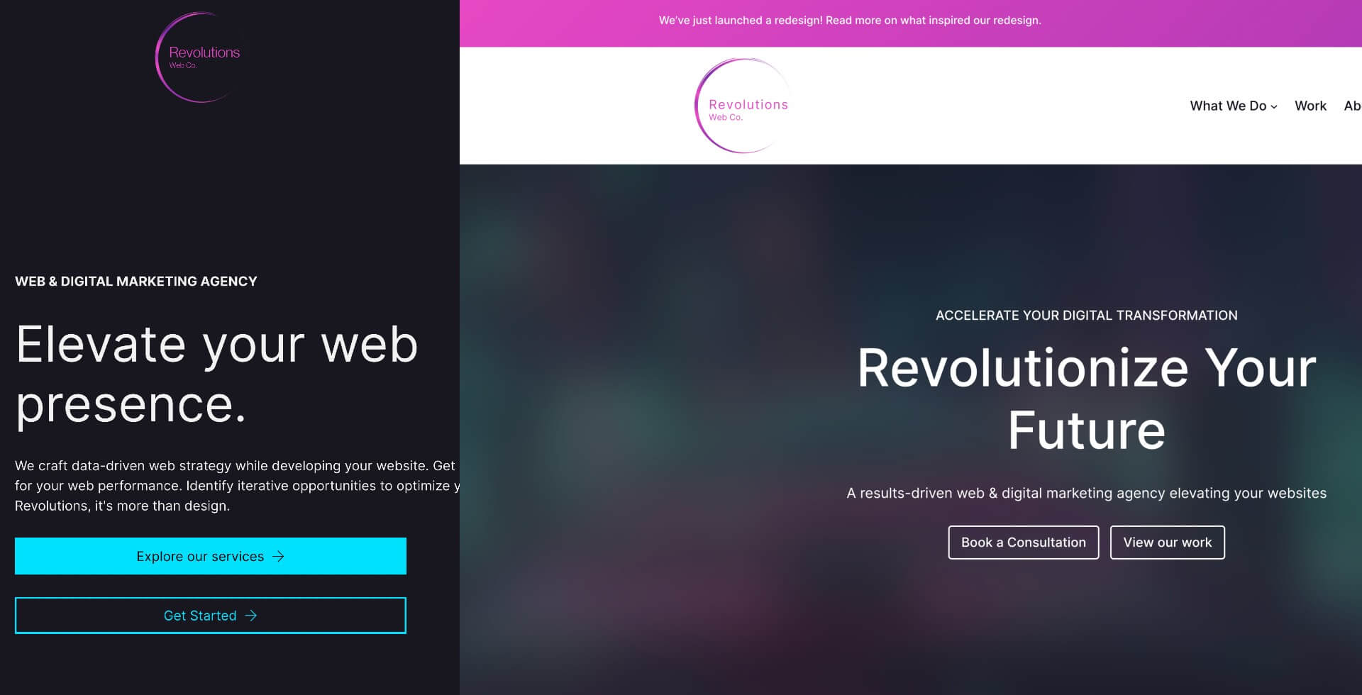 5 Ways to Know When Your Brand is Due for a Website Redesign 5 Before and After website landing page